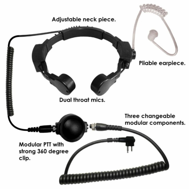 Code Red Assault Throat Microphone