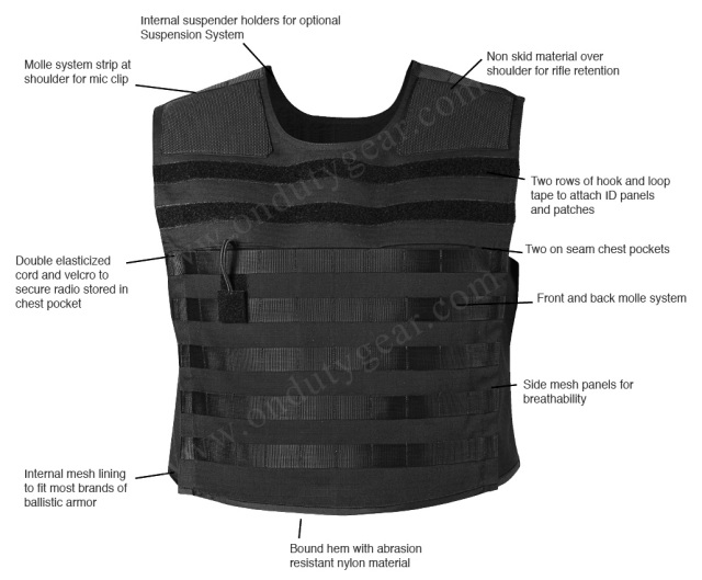 ArmorSkin Tac Vest 8375 Features