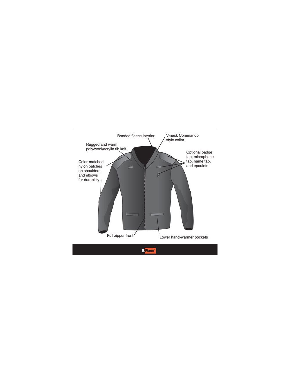 fleece v neck sweater