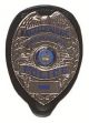 Gould & Goodrich Gould and Goodrich Clip-On Leather Oval Badge Holder