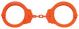 Peerless Handcuffs Peerless Model 7030 Oversize Chain Link Handcuffs - Orange Finish