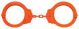 Peerless Handcuffs Peerless Model 7030 Oversize Chain Link Handcuffs - Orange Finish