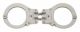 Peerless Handcuffs Peerless Model 801 Hinged Handcuffs - Nickel Finish